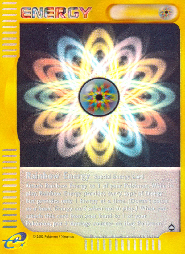 E-Series Aquapolis Rainbow Energy #144/147 reverse holo
